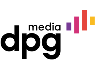 DPG Media logo, mediabedrijf in België