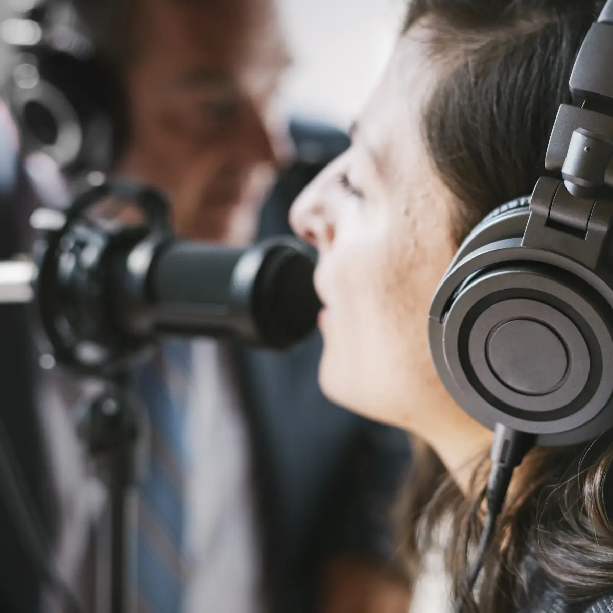Klankman Pascal Braeckman en radiomaker Elias Smekens Podcast laten maken door CameraWorks